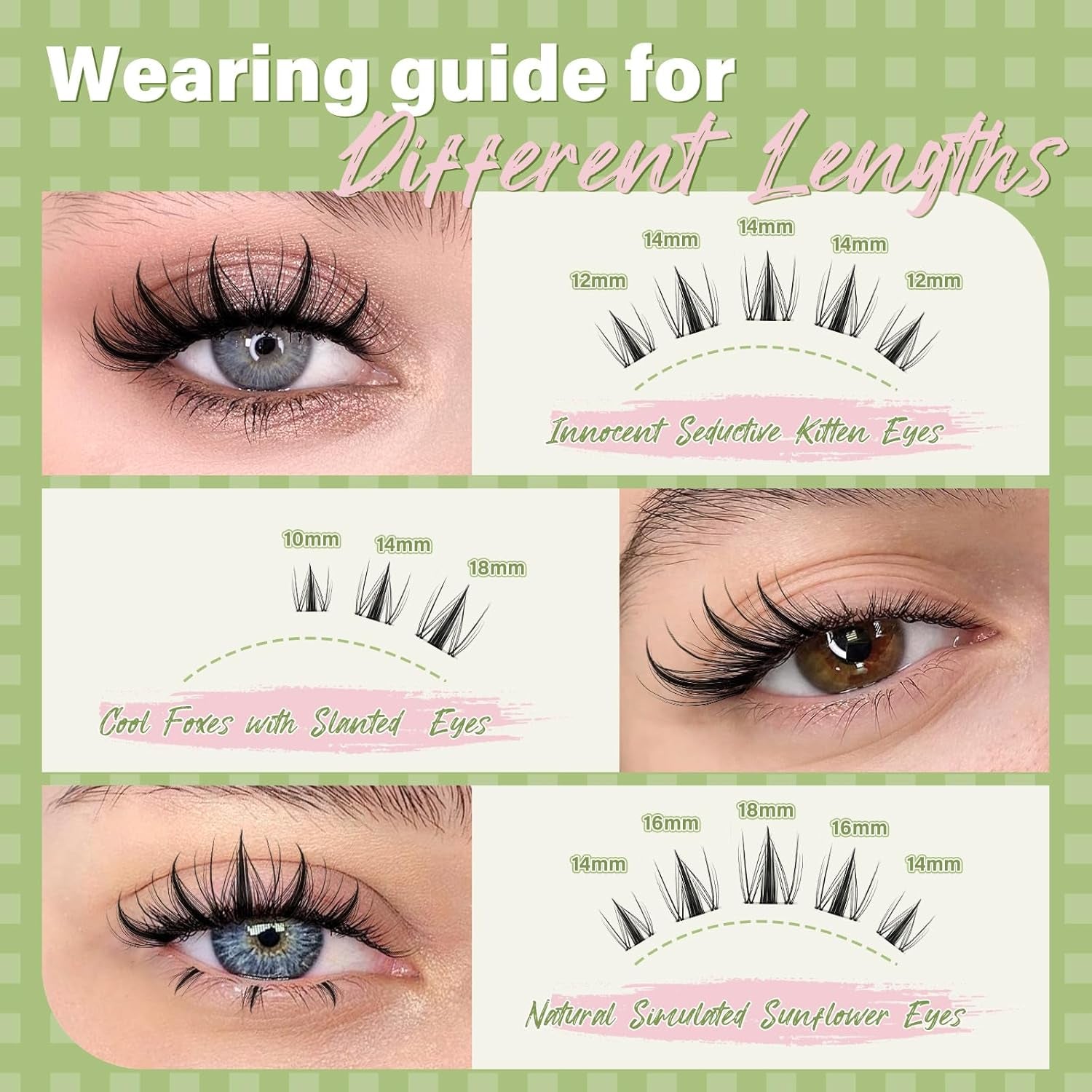 Fairy Lash Clusters Kit – 144Pcs D Curl Manga Eyelash Extensions DIY at Home